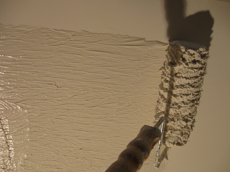 skimming drywall ceiling