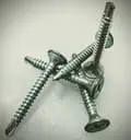 Photo of self-tapping fine thread drywall screws used for steel stud framing