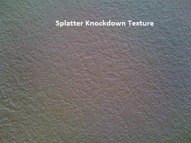 Picture of splatter knockdown drywall texture
