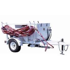 trailer mounted spray rig used for splatter, popcorn, orange peel and other drywall textures